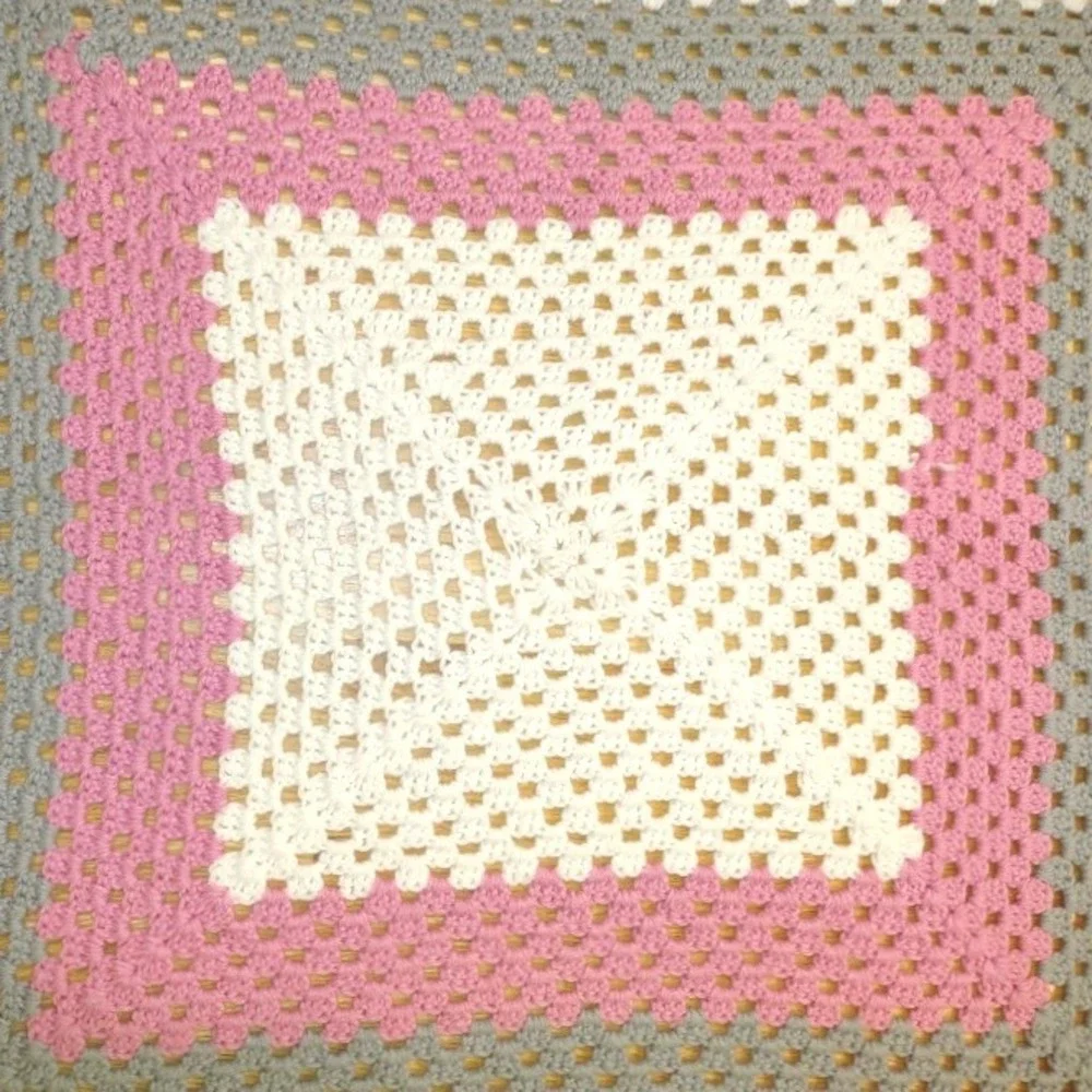 Granny Square Crochet Blanket Throw 54